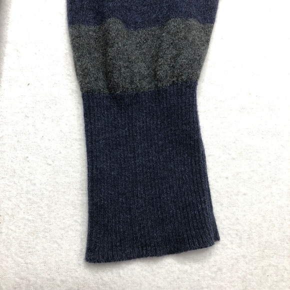 Rubbish Women Blue Gray Cardigan‎ Stripped Large 100% Cotton - Picture 11 of 16